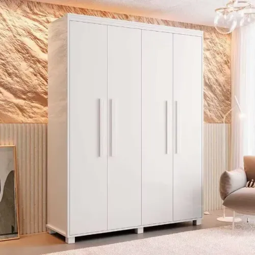 Guarda Roupa 4 Portas 2 Gavetas 100% MDF Novo Varios Modelos