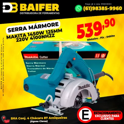 Serra Mármore Makita 1450W 125mm 220V 4100 NH2Z