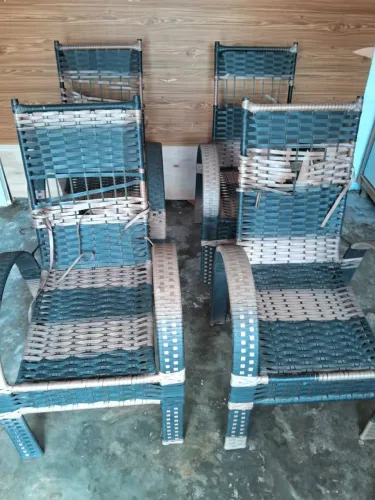 Cadeiras de terraço com braço 