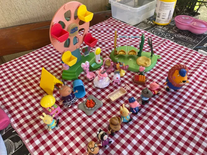 Mega Lote Peppa Pig - Roda Gigante Musical + Parque + Acampamento (RARO)