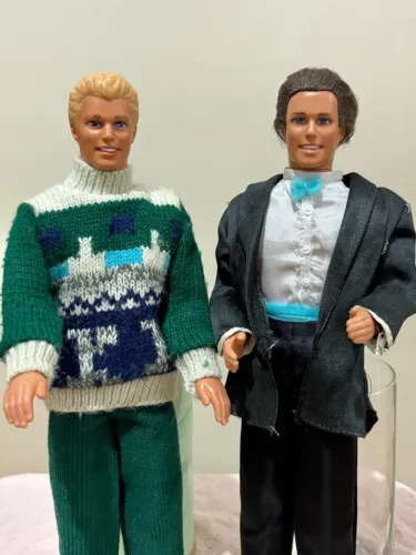 2 Bonecos Ken Originais Barbie Anos 90 Brinquedo Antigo