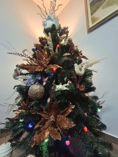 Pinheirinho completo 150 cm com acessórios 