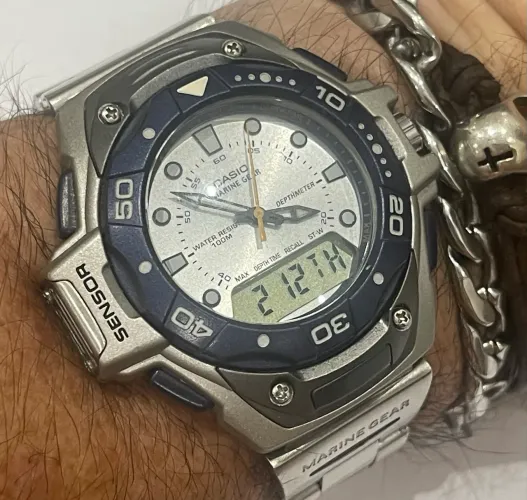 Casio Marine Gear MRS-301 Módulo 2385 WR100m Vintage 