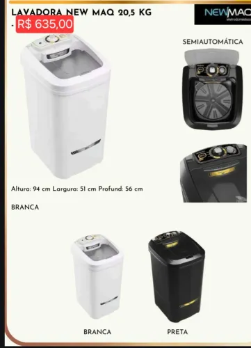 Lavadora new maq 20kg (leia a descrição)