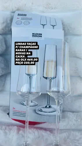 TAÇAS RARAS PARA CHAMPAGNE