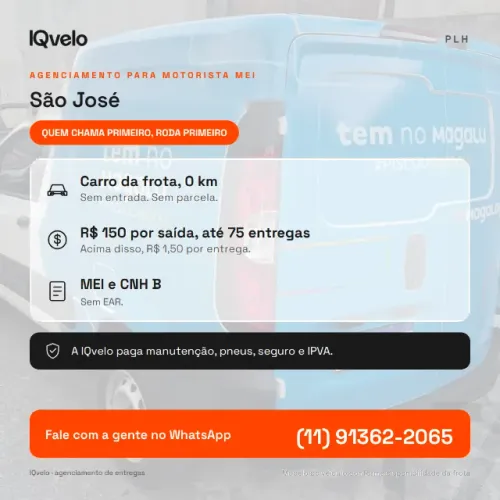 Motorista MEI: rode com carro 0 km em São José - Magalog