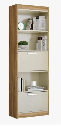 Estante Livreiro 5 Nichos 2 Portas Multiuso Mega Chicó