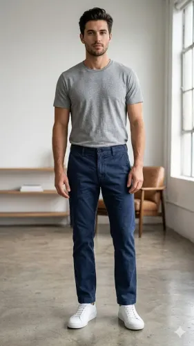 CALÇA JEANS MASCULINA LEVIS - LAVADO AZUL MARINHO - TAM M - W30 L34