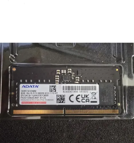 Memória DDR5 5600 8GB ADATA para Notebook