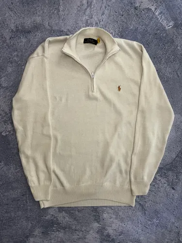 Quarter Zip Ralph Lauren - Branco