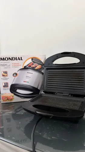 Sanduicheira e Grill Mondial Inox Grill Premium 110V