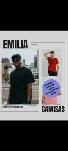 Promoção de camisas Masculina