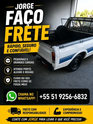 Faço Fretes em Porto Alegre e Região