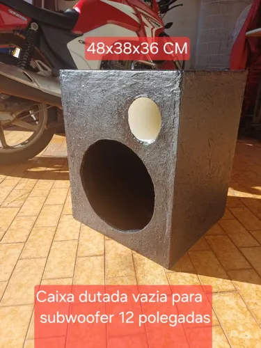 Caixa de som dutada*VAZIA*para falante 12 polegadas* NOVA*NÃO ENTREGO* NÃO FAÇO ENVIO 