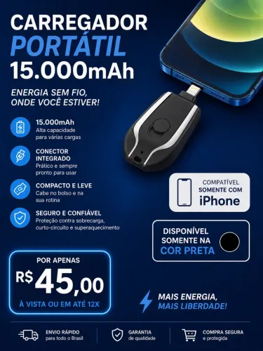 Vendo carregador portátil