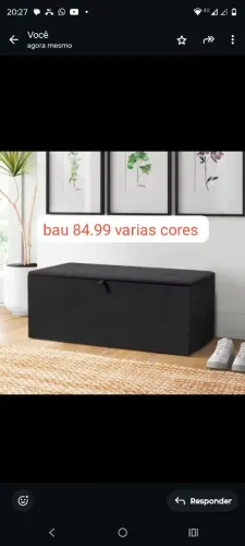 baú varias cores