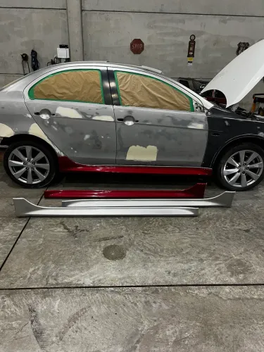 Par de Spoiler saia lateral Lancer GT originais