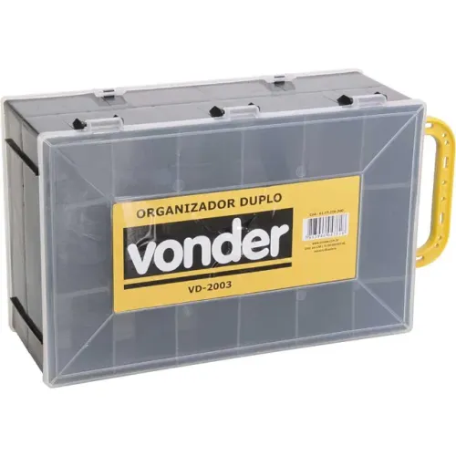Organizador plástico duplo, VD 2003, VONDER 