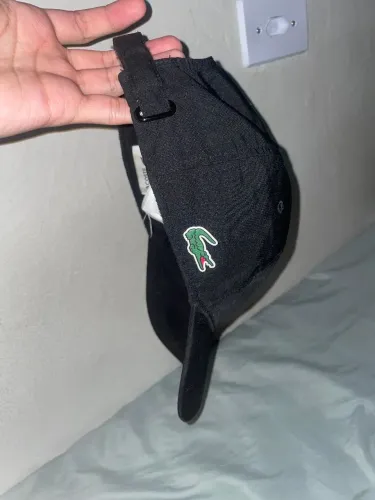 BONE LACOSTE SPORT PRETO - ORIGINAL