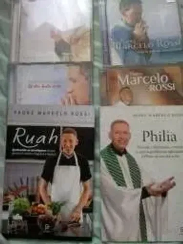 Vendo kit do padre Marcelo Rossi com 4 cds e 4 livros