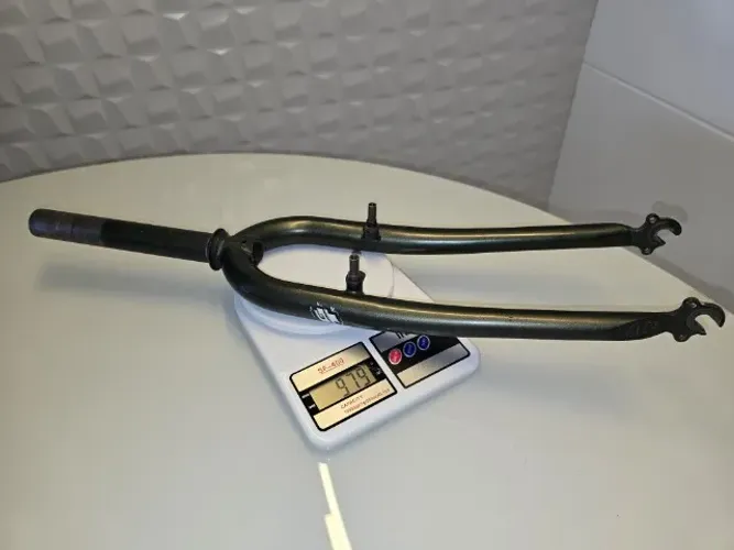 GARFO ARO 26, TIMBRE GT ESTAMPADO - ANTIGO DA BIKE GT ANOS 90 EM AÇO CROMO MOLIB