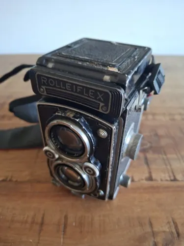 Camera Fotografica Medio Formato Rolleiflex 3.5 Tessar Zeiss