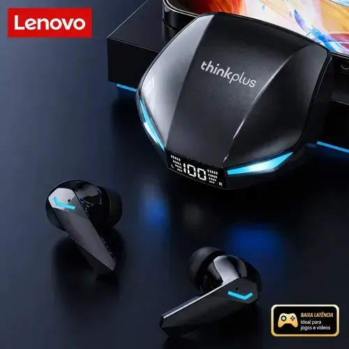 Fone Bluetooth Lenovo XT53 Pro Max Fone Gamer Bt 5.4, Preto, Novo, Lacrado