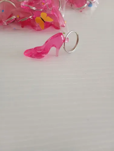 Brindes chaveiro de sapatinho de salto rosa 