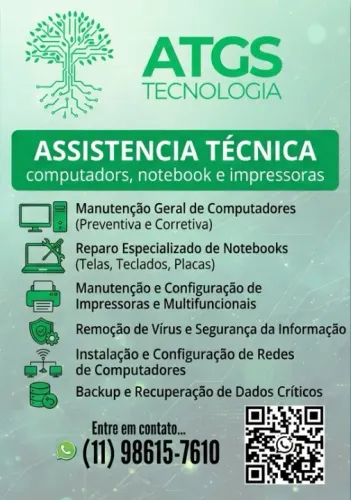 Assistência Técnica - Computadores, notebooks e impressoras
