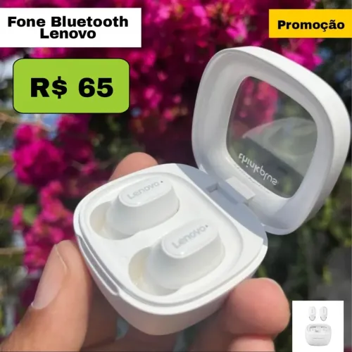 Fone Bluetooth Lenovo xt62 Branco R$ 65