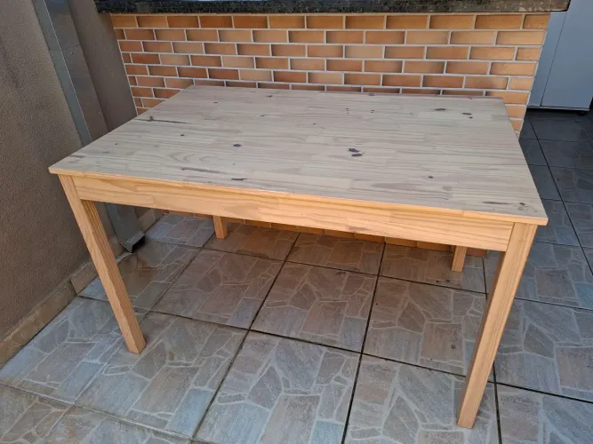 MESA MADEIRA MACIÇA TOK STOK