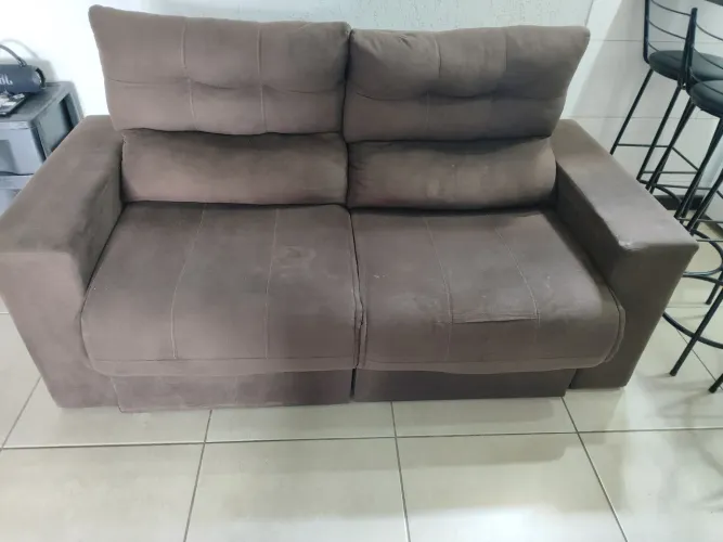 Sofá retrátil 3 lugares 