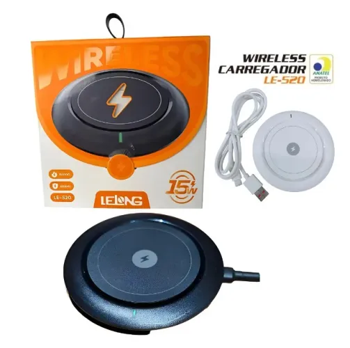 Carregador Indução Sem Fio 15w Lelong