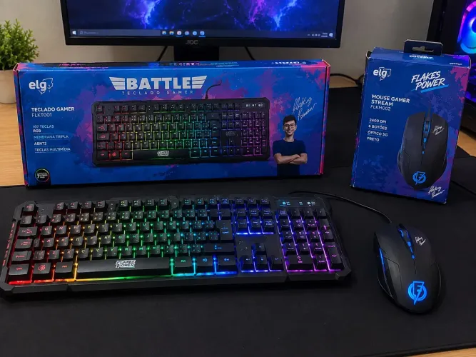 Teclado + mouse gamer ELG Flakes Power