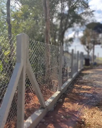 Palanque de concreto pra cerca alambrado