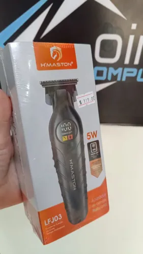 Maquina Corte Cabelo Acabamento Profissional DisPlay Led LFJ03 H'maston -Entregamos