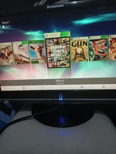 Xbox 360 desbloqueado com aurora HD com 89 jogos