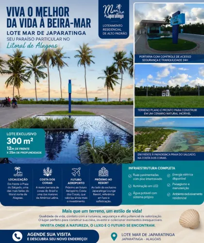 Vendo lote beira mar Japaratinga alto padrão