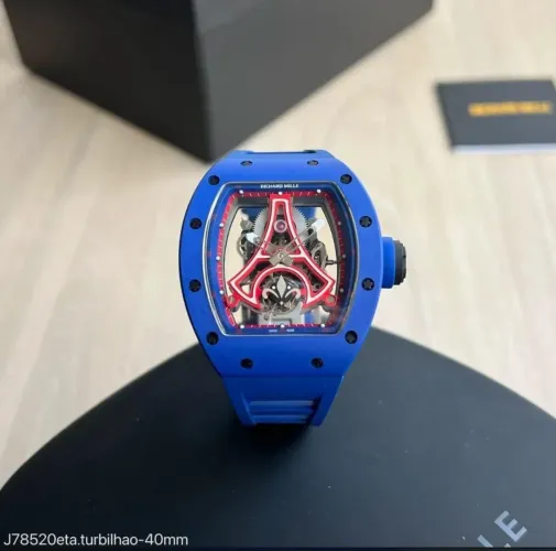 Relógio Super ETA Estilo RM 5203 France Tourbillon
