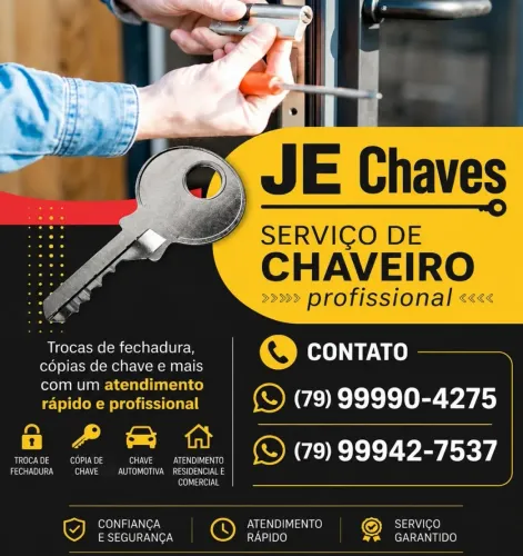CHAVEIRO 24 HORAS A SUA DISPOSIÇÃO!