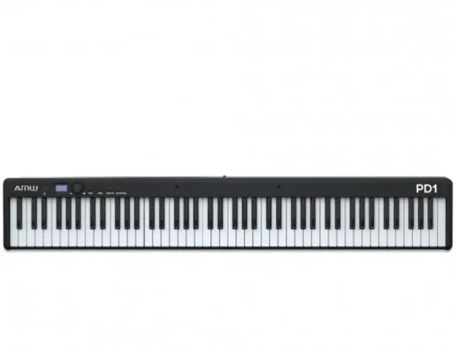 Nunca usado na caixa Piano AMW Black digital dobrável (88 teclas )