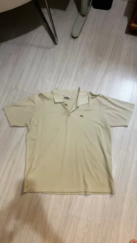 Camisa Polo Lacoste Original - Bege - Tamanho GG (XL)