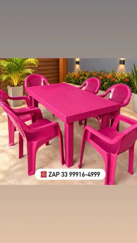 (Vendo) jogo de mesa com 6 cadeiras produto novo pronta entrega ?