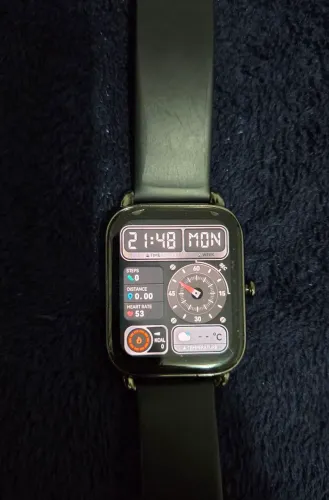 Smartwatch Haylou RS4 Plus. Acompanha caixa e película aplicada na tela