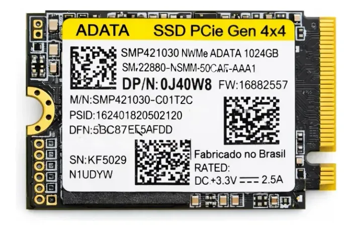Nvme 1 tb Adata 2230 Pcie Gen4x4 SM2P41C3