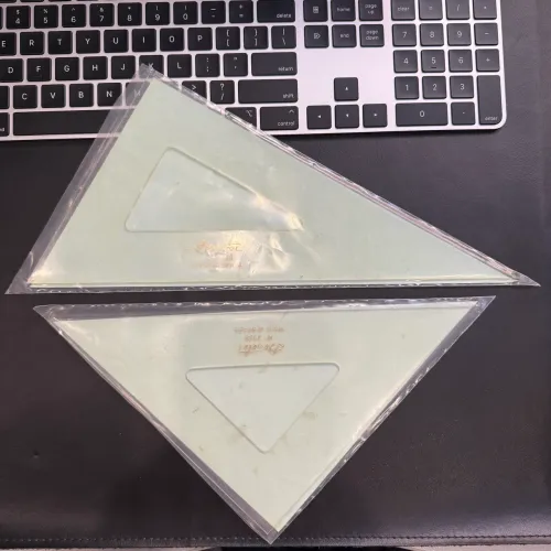 Par De Esquadros Desetec Trident S/escala (2528 E 2628) Transparente