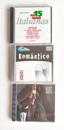3 Cds Originais - Clássicos Italianos, Românticos E Luis Miguel