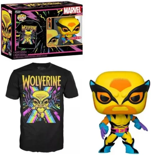 Funko Pop! Wolverine Black Light + Camisa Tam M - #802