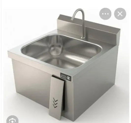 PIA INOX ASSÉPTICA COM ACIONAMENTO NÃO MANUAL