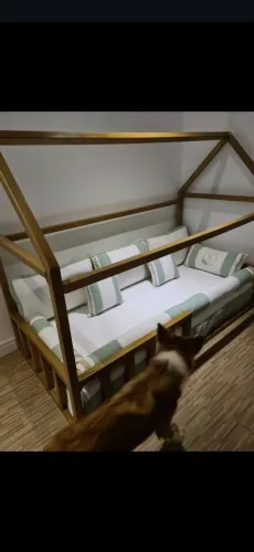 Cama casinha montessoriana madeira resistente